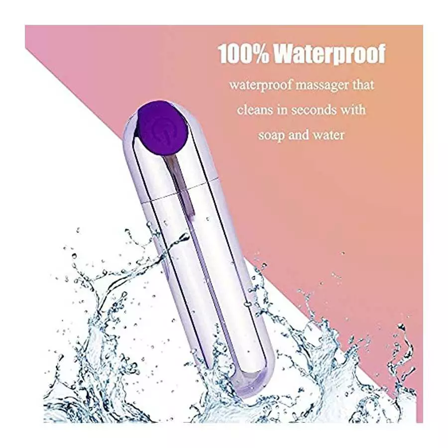 Electric 10 Modes Personal Bullet Massager Portable Bullet Tool Feminine Pleasure, Handheld Play Soft Smooth Toy Body Pleasure