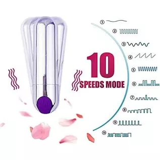 Electric 10 Modes Personal Bullet Massager Portable Bullet Tool Feminine Pleasure, Handheld Play Soft Smooth Toy Body Pleasure