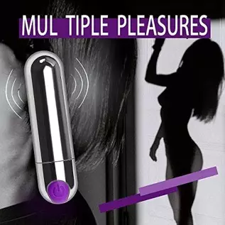Electric 10 Modes Personal Bullet Massager Portable Bullet Tool Feminine Pleasure, Handheld Play Soft Smooth Toy Body Pleasure