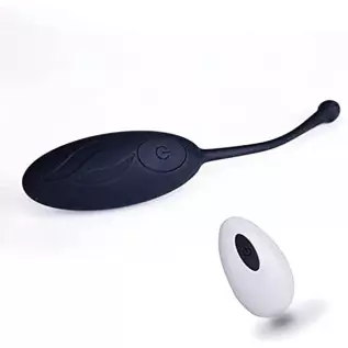 G-Spot Bullet Vibrator, Wireless Remote Control Vibrator 10 Vibration Modes Flexible Silicone Rechargeable Sex Toys - Black