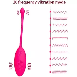 G-Spot Bullet Vibrator, Wireless Remote Control Vibrator 10 Vibration Modes Flexible Silicone Rechargeable Sex Toys - Black