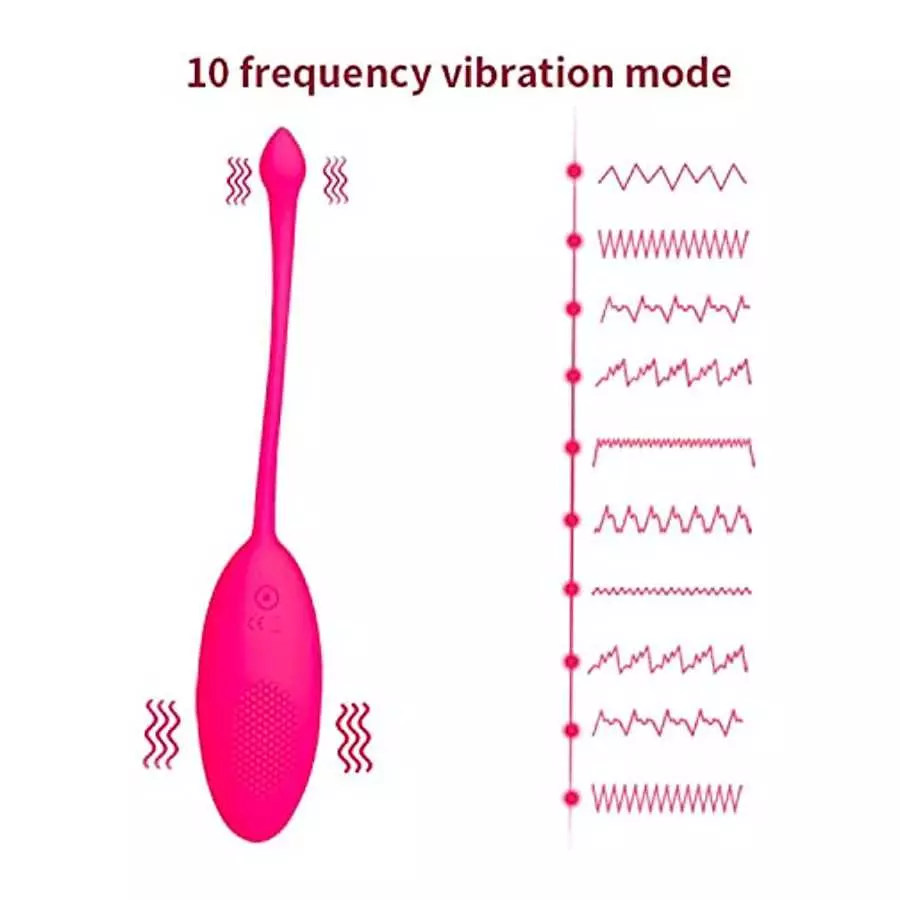 G-Spot Bullet Vibrator, Wireless Remote Control Vibrator 10 Vibration Modes Flexible Silicone Rechargeable Sex Toys - Black