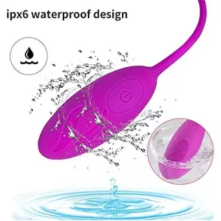 G-Spot Bullet Vibrator, Wireless Remote Control Vibrator 10 Vibration Modes Flexible Silicone Rechargeable Sex Toys - Black