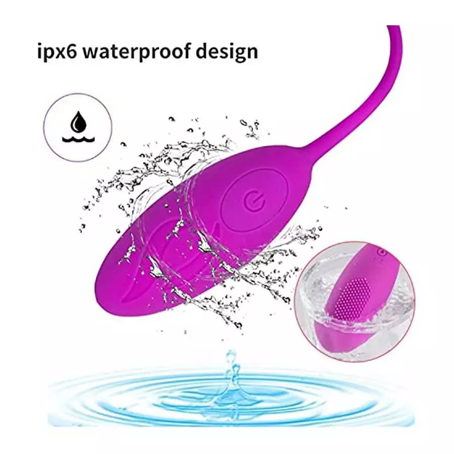 G-Spot Bullet Vibrator, Wireless Remote Control Vibrator 10 Vibration Modes Flexible Silicone Rechargeable Sex Toys - Black