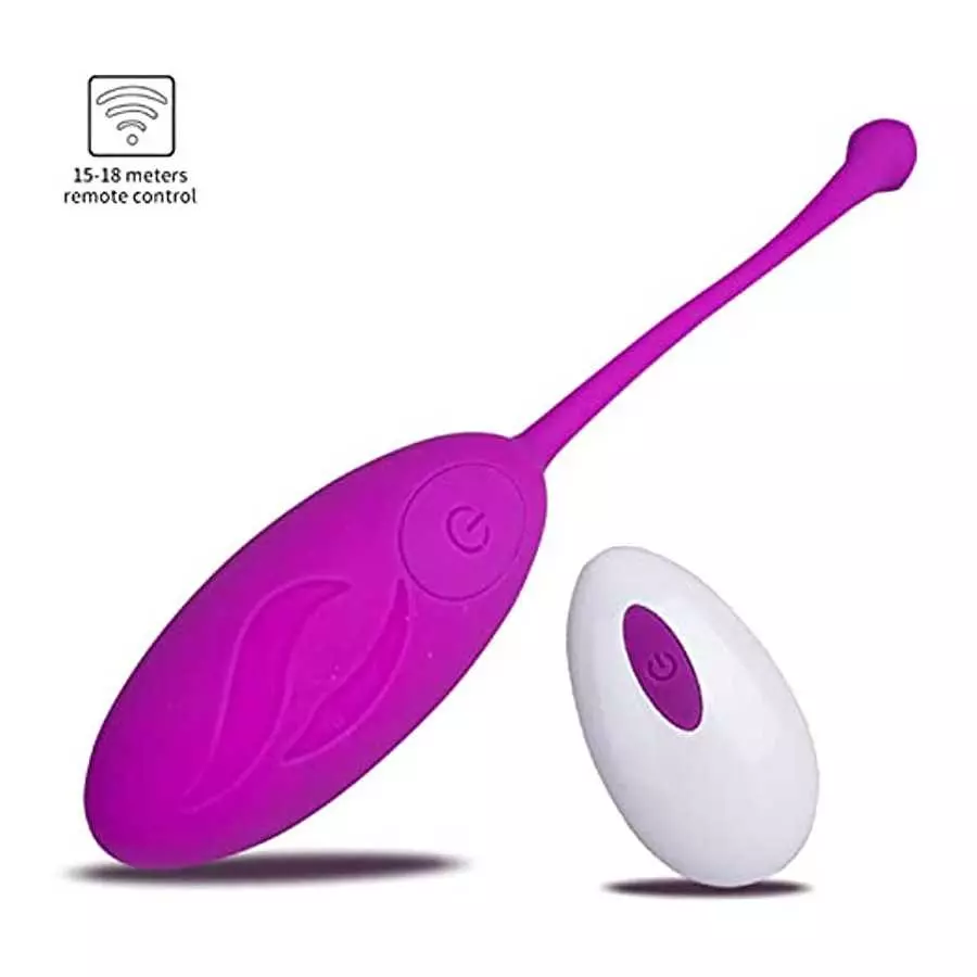 G-Spot Bullet Vibrator, Wireless Remote Control Vibrator 10 Vibration Modes Flexible Silicone Rechargeable Sex Toys - Black