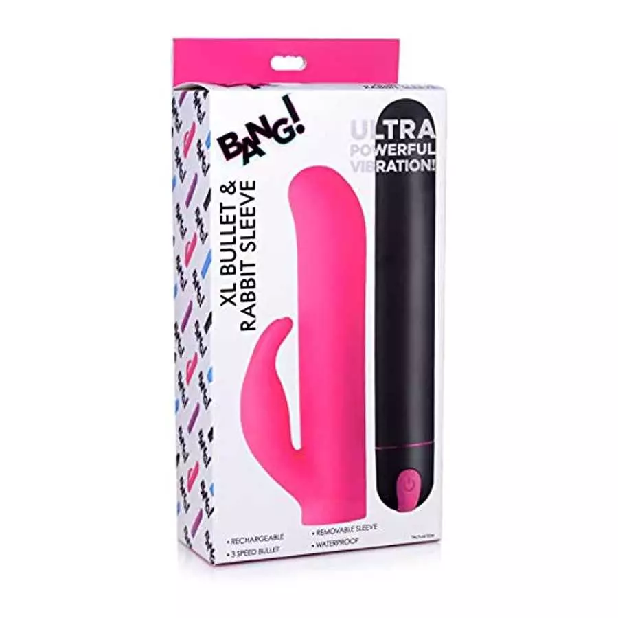 XL Silicone Bullet and Rabbit Sleeve