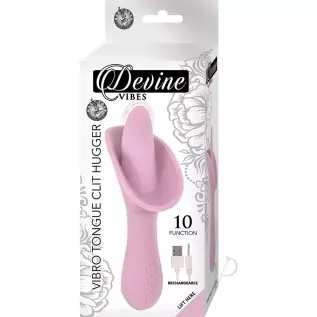 Devine Vibes Vibro Tongue Clit Hugger (Pink)
