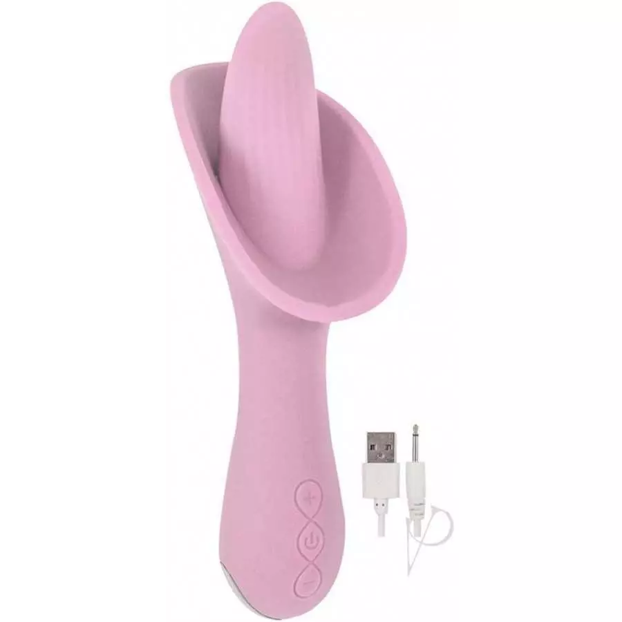 Devine Vibes Vibro Tongue Clit Hugger (Pink)