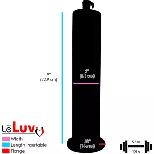 LeLuv Aero Blue Lightweight Penis Pump 12 inch Length x 2.50 inch Untapered Length Seamless Wide Flanged Cylinder LeLuv Aero Blue Lightweight Penis Pump 12 inch Length x 2.50 inch Untapered Length Seamless Wide Flanged Cylinder