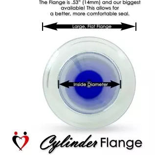 LeLuv Aero Blue Lightweight Penis Pump 12 inch Length x 2.50 inch Untapered Length Seamless Wide Flanged Cylinder LeLuv Aero Blue Lightweight Penis Pump 12 inch Length x 2.50 inch Untapered Length Seamless Wide Flanged Cylinder