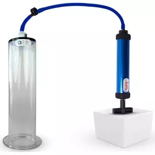 LeLuv Aero Blue Lightweight Penis Pump 12 inch Length x 2.50 inch Untapered Length Seamless Wide Flanged Cylinder LeLuv Aero Blue Lightweight Penis Pump 12 inch Length x 2.50 inch Untapered Length Seamless Wide Flanged Cylinder