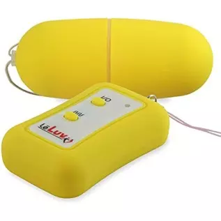 LeLuv Remote Control Egg Wireless Multispeed Vibrator Public Discreet Yellow
