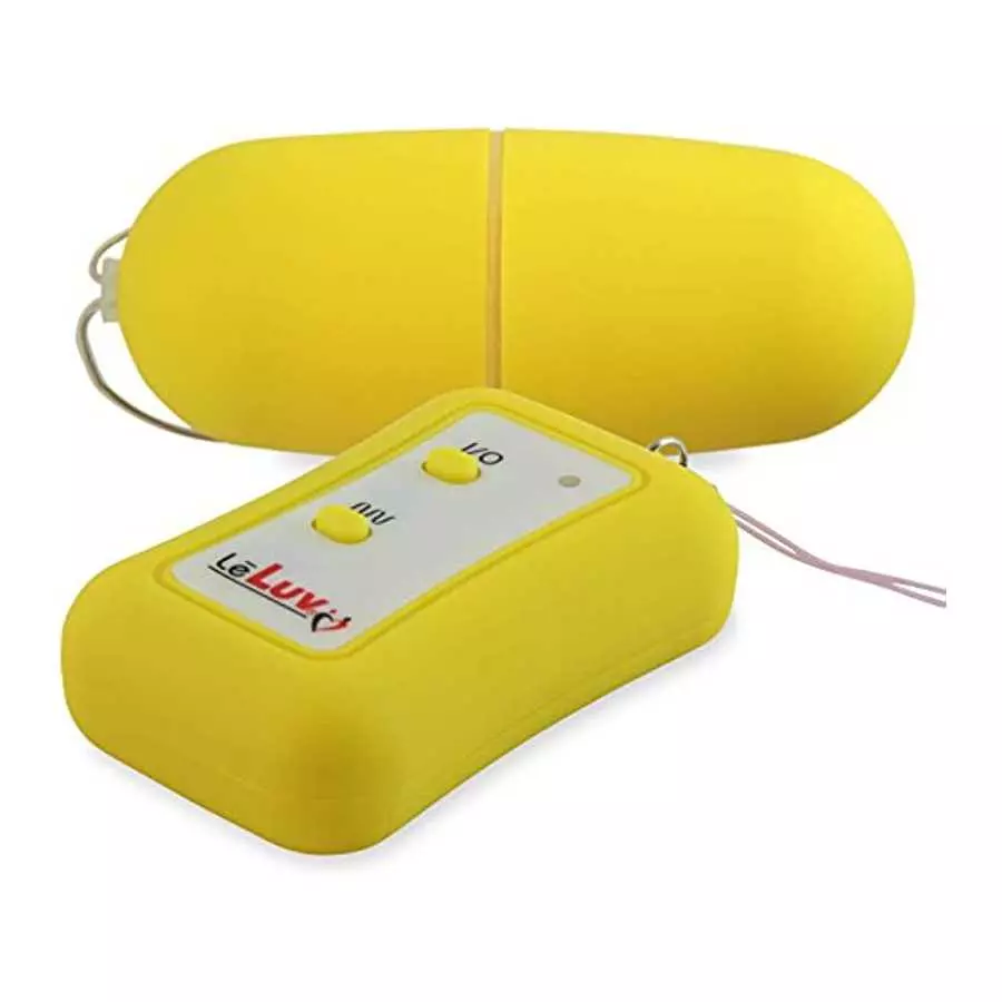 LeLuv Remote Control Egg Wireless Multispeed Vibrator Public Discreet Yellow LeLuv Remote Control Egg Wireless Multispeed Vibrator Public Discreet Yellow