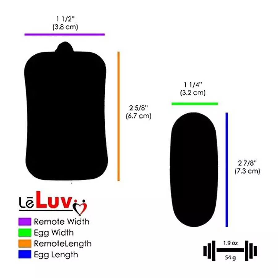 LeLuv Remote Control Egg Wireless Multispeed Vibrator Public Discreet Yellow