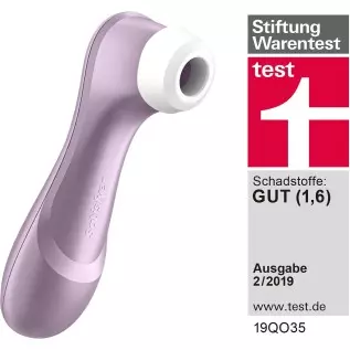 Satisfyer Pro 2 Air-Pulse Clitoris Stimulator - Non-Contact Clitoral Sucking Pressure-Wave Technology, Waterproof, Rechargeable