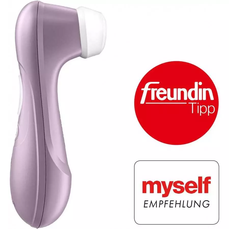 Satisfyer Pro 2 Air-Pulse Clitoris Stimulator - Non-Contact Clitoral Sucking Pressure-Wave Technology, Waterproof, Rechargeable