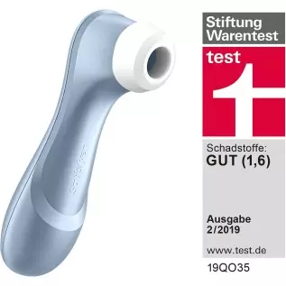 Satisfyer Pro 2 Air-Pulse Clitoris Stimulator - Non-Contact Clitoral Sucking Pressure-Wave Technology, Waterproof, Rechargeable