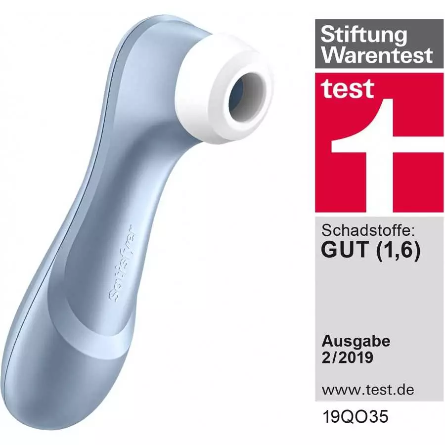 Satisfyer Pro 2 Air-Pulse Clitoris Stimulator - Non-Contact Clitoral Sucking Pressure-Wave Technology, Waterproof, Rechargeable