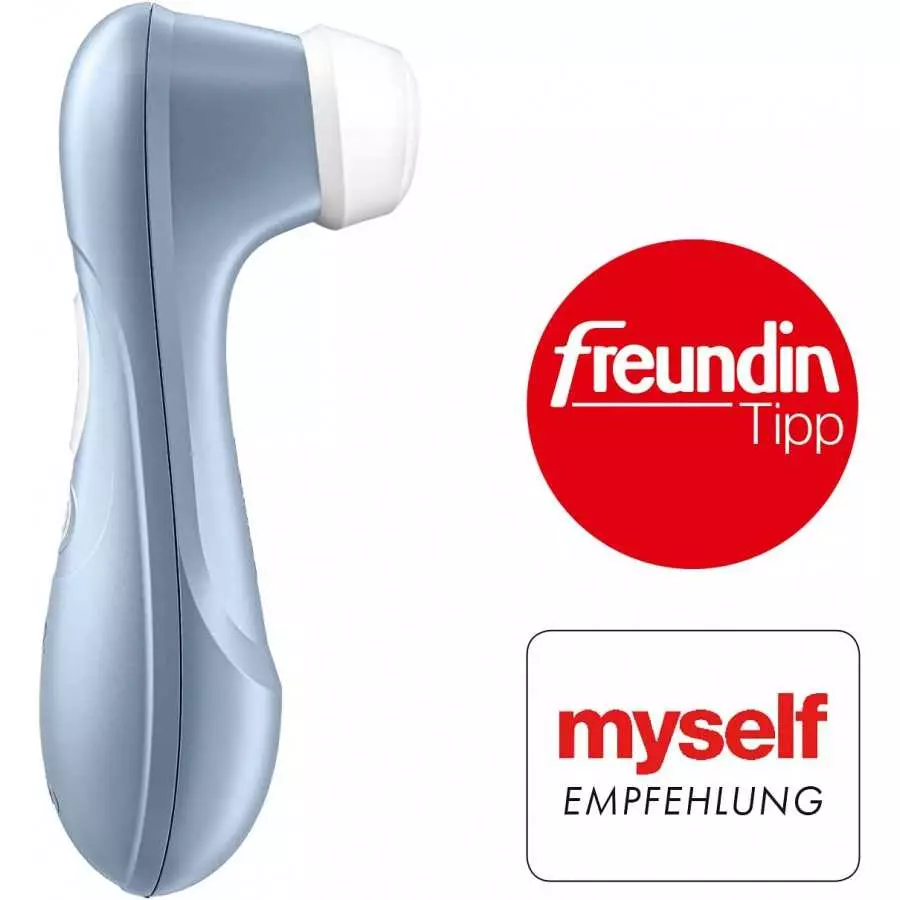 Satisfyer Pro 2 Air-Pulse Clitoris Stimulator - Non-Contact Clitoral Sucking Pressure-Wave Technology, Waterproof, Rechargeable