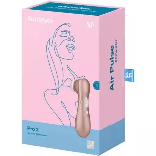 Satisfyer Pro 2 Air-Pulse Clitoris Stimulator - Non-Contact Clitoral Sucking Pressure-Wave Technology, Waterproof, Rechargeable