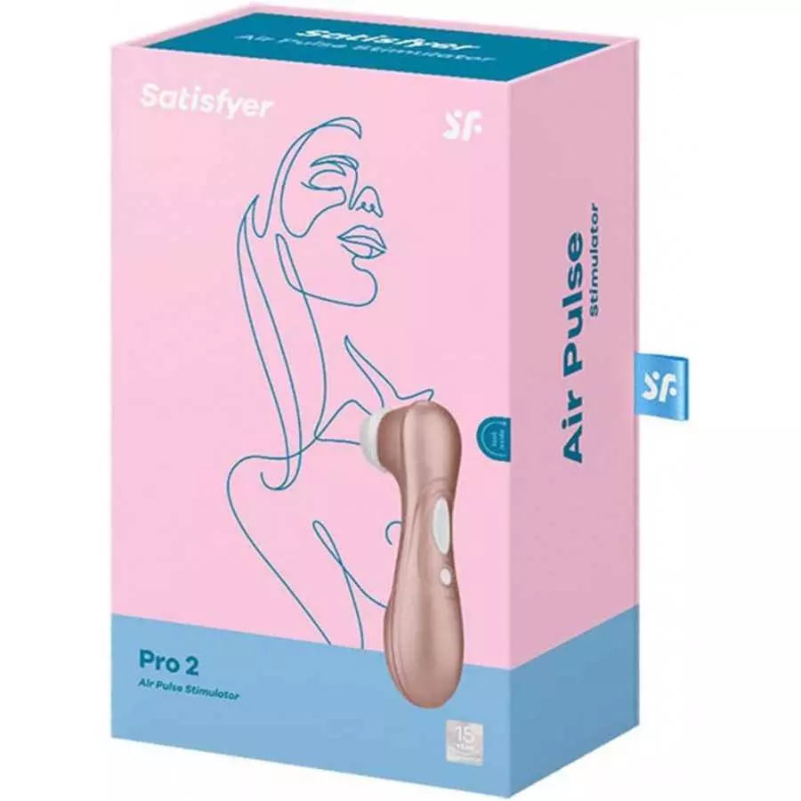 Satisfyer Pro 2 Air-Pulse Clitoris Stimulator - Non-Contact Clitoral Sucking Pressure-Wave Technology, Waterproof, Rechargeable