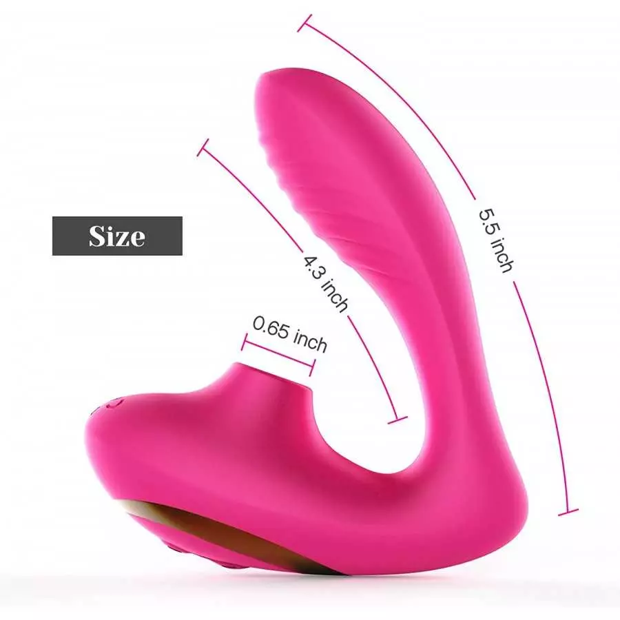 Tracy's Dog Clitoral Sucking Vibrator for Clit G Spot Stimulation, Adult Sex Toys for Women and Couple, Dual Stimulator for Doub