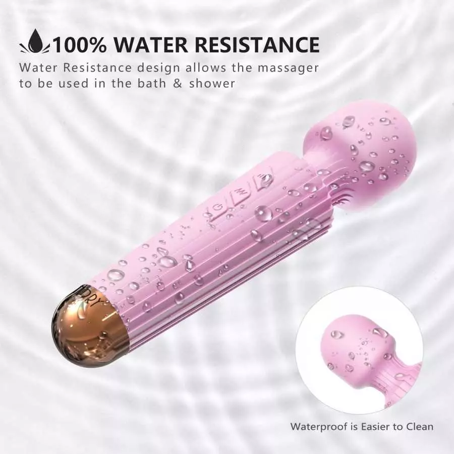 Female Vibrator, G-Spot & Sex Toy, 20 Modes & 8 Speeds, Quiet, Waterproof, USB Rechargeable Vibrator Wand, Hand-Held Cordless Se