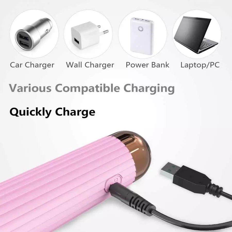 Female Vibrator, G-Spot & Sex Toy, 20 Modes & 8 Speeds, Quiet, Waterproof, USB Rechargeable Vibrator Wand, Hand-Held Cordless Se