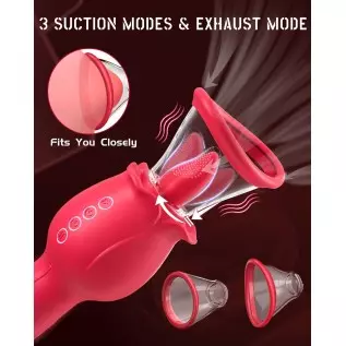 Rose Sex Toys for Women - 4in1 Rose Toy, Rose Sex Stimulator for Women with 2 Sucking Cups, Clitoral Nipple Vibrator with 7 Tong Rose Sex Toys for Women - 4in1 Rose Toy, Rose Sex Stimulator for Women with 2 Sucking Cups, Clitoral Nipple Vibrator with 7 Tong