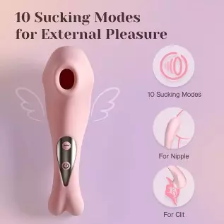Tracy's Dog Clitoral Sucking Vibrator for Clit Nipple Stimulation with 10 Suction Modes, Adult Oral Sex Toys for Women Couples ( Tracy's Dog Clitoral Sucking Vibrator for Clit Nipple Stimulation with 10 Suction Modes, Adult Oral Sex Toys for Women Couples (