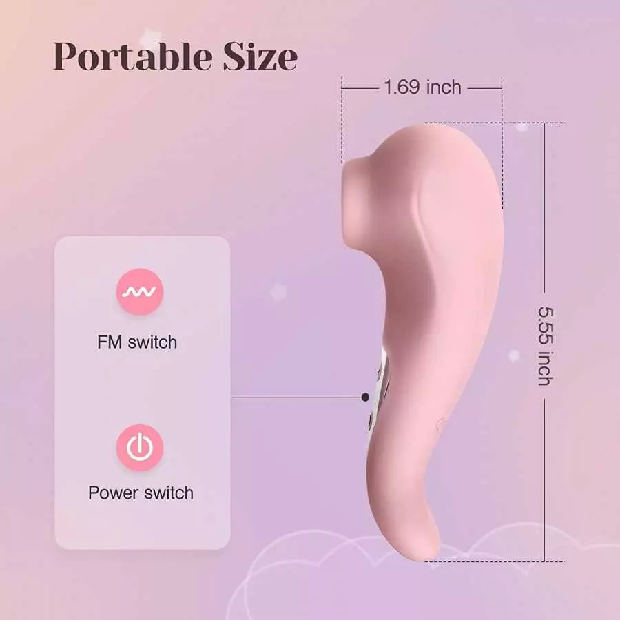 Tracy's Dog Clitoral Sucking Vibrator for Clit Nipple Stimulation with 10 Suction Modes, Adult Oral Sex Toys for Women Couples (