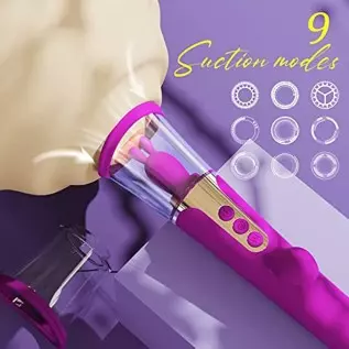 Sucking Sex Toys 3 in1 Adult Toys Rabbit Vibrator with 9 Sucking & 6 Licking & 9 Vibrating Modes Dildo, G Spot Vibrator Nipple C Sucking Sex Toys 3 in1 Adult Toys Rabbit Vibrator with 9 Sucking & 6 Licking & 9 Vibrating Modes Dildo, G Spot Vibrator Nipple C