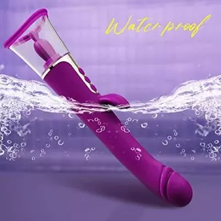 Sucking Sex Toys 3 in1 Adult Toys Rabbit Vibrator with 9 Sucking & 6 Licking & 9 Vibrating Modes Dildo, G Spot Vibrator Nipple C Sucking Sex Toys 3 in1 Adult Toys Rabbit Vibrator with 9 Sucking & 6 Licking & 9 Vibrating Modes Dildo, G Spot Vibrator Nipple C
