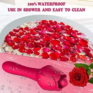 Upgraded Rose Toys Clitoral Licking G Spot Vibrators for Women Clit Nipple Dildo Vibrators Clitoris Stimulator with 5 Licker Pat Upgraded Rose Toys Clitoral Licking G Spot Vibrators for Women Clit Nipple Dildo Vibrators Clitoris Stimulator with 5 Licker Pat