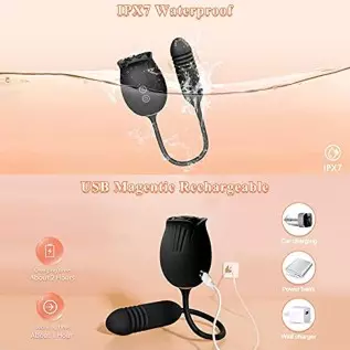 Rose Sex Toys for Women – Rose Toy, Rose Sex Stimulator for Women with 18 Sucking Thrusting Dildo G Spot Vibrator Clitoral Stimu Rose Sex Toys for Women – Rose Toy, Rose Sex Stimulator for Women with 18 Sucking Thrusting Dildo G Spot Vibrator Clitoral Stimu