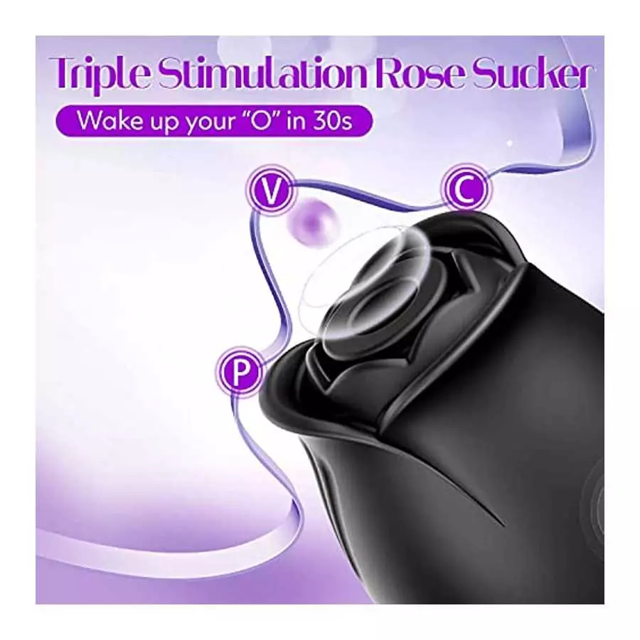 Rose Sex Toy Adult Toys - Rose Virbrater for Women Sex Toys with 9 Sucking Modes, G Spot Vibrator Adult Sex Toys, Toys for Women