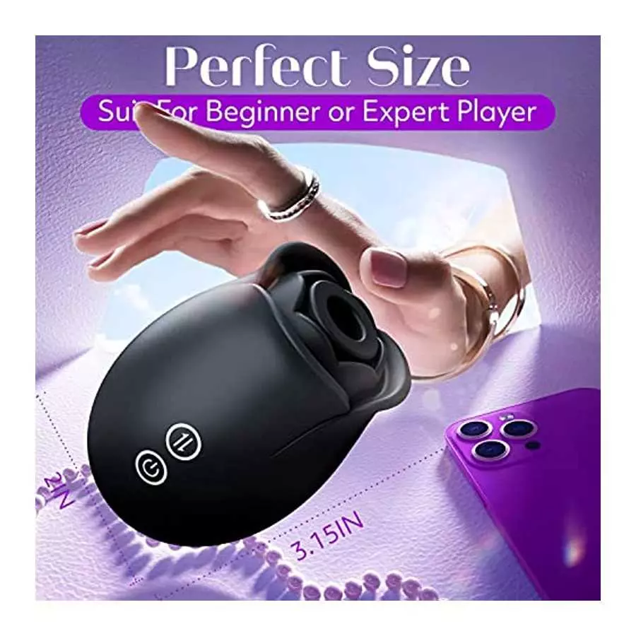 Rose Sex Toy Adult Toys - Rose Virbrater for Women Sex Toys with 9 Sucking Modes, G Spot Vibrator Adult Sex Toys, Toys for Women