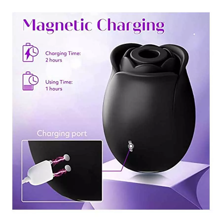 Rose Sex Toy Adult Toys - Rose Virbrater for Women Sex Toys with 9 Sucking Modes, G Spot Vibrator Adult Sex Toys, Toys for Women