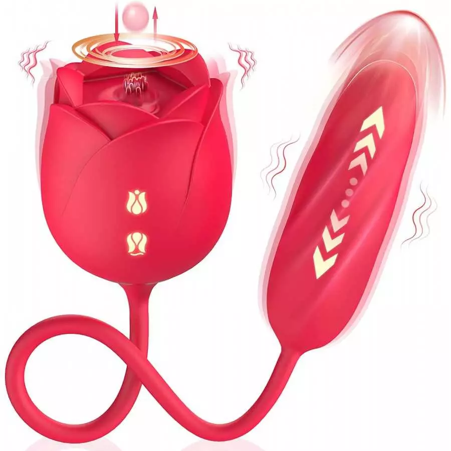 Rose Sex Stimulator for Women - Rose Sex Sucker Sex Toys for Women, 9 Sucking & 9 Thrusting Vibrating Rose Toy Dildo G Spot Vibr Rose Sex Stimulator for Women - Rose Sex Sucker Sex Toys for Women, 9 Sucking & 9 Thrusting Vibrating Rose Toy Dildo G Spot Vibr