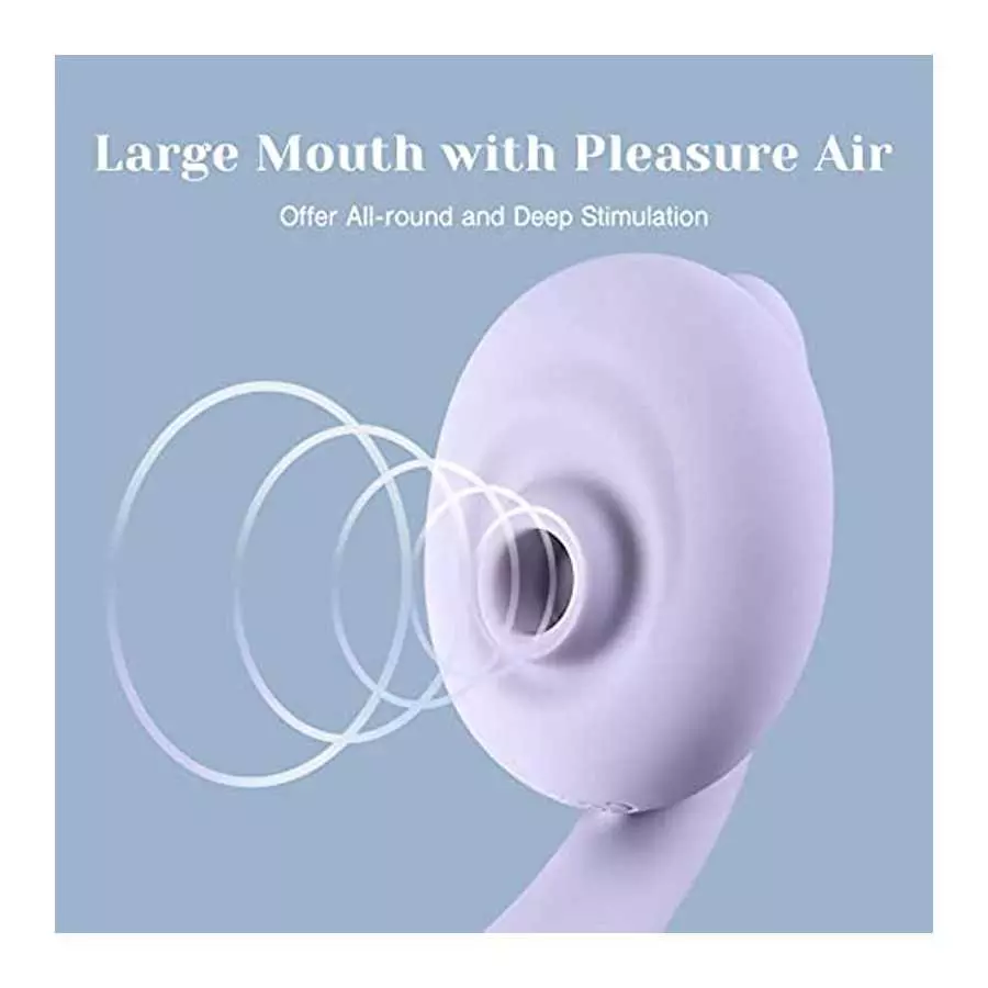 Tracy's Dog Bendable Clitoral Sucking Vibrator for Clit G Spot Stimulation with 10 Suction and Vibration Patterns, Vibrating Mas