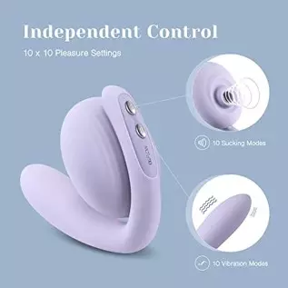 Tracy's Dog Bendable Clitoral Sucking Vibrator for Clit G Spot Stimulation with 10 Suction and Vibration Patterns, Vibrating Mas Tracy's Dog Bendable Clitoral Sucking Vibrator for Clit G Spot Stimulation with 10 Suction and Vibration Patterns, Vibrating Mas