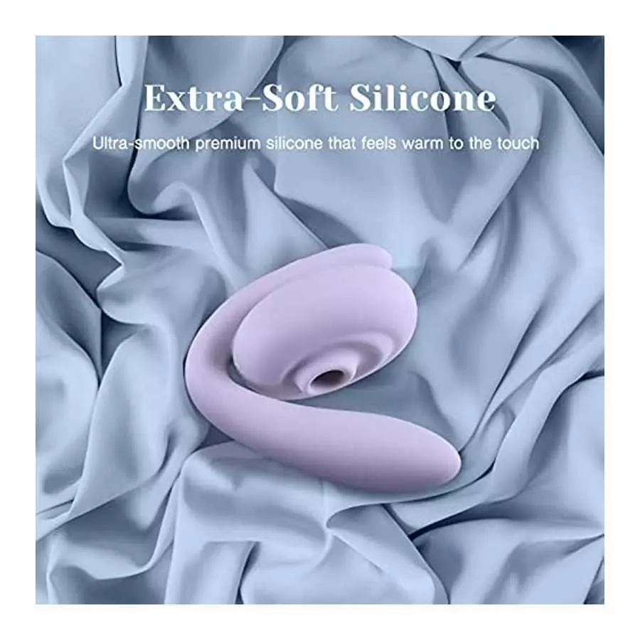 Tracy's Dog Bendable Clitoral Sucking Vibrator for Clit G Spot Stimulation with 10 Suction and Vibration Patterns, Vibrating Mas