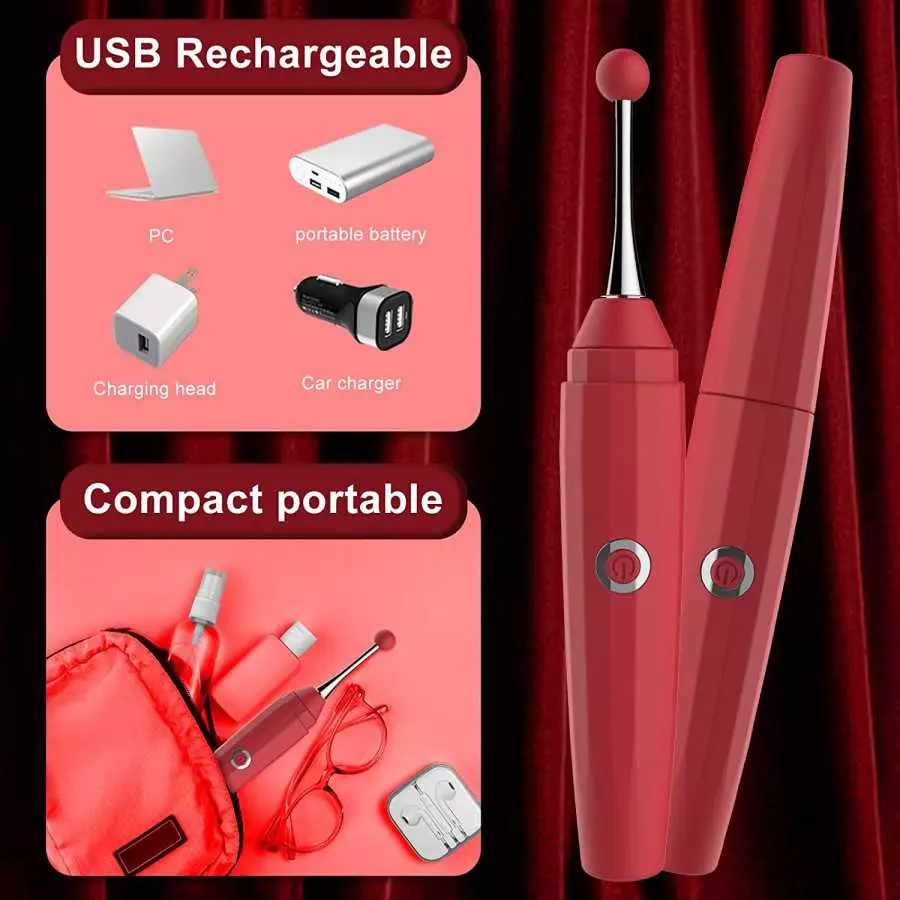 Clitoralis Stimulator for Women, High-Frequency G Spot Clit Vibrator, Rechargeable Clitoral Vibrator with 10 Vibration Modes Pow