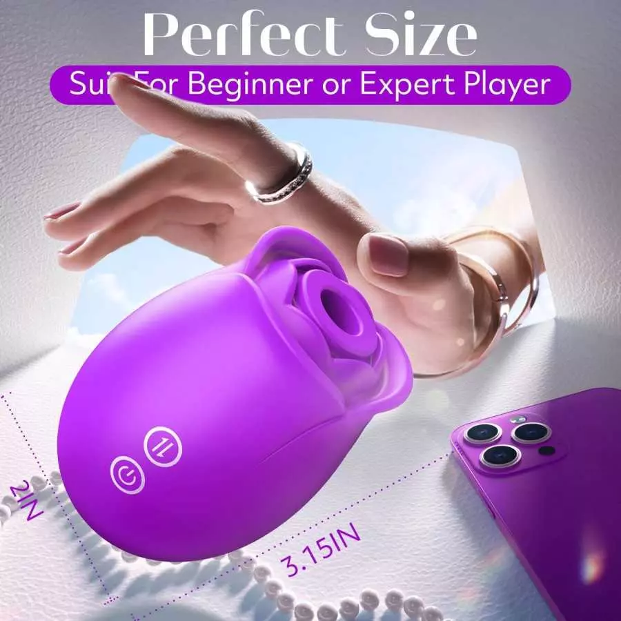 Rose Sex Toy for Women - Toys for Women's Sex with 9 Sucking Modes, G Spot Vibrator Adult Sex Toys, Rose Toy Vibrators Sucker Wo