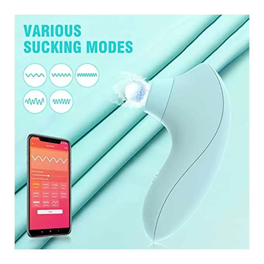 Sucking Vibrator Adult Sex Toys for Women - SVAKOM APP Remote Female Vibrators & Pulse Pure Clit Nipple Sucker Vibe with 5 * 5 S