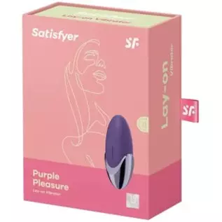 Satisfyer Purple Pleasure Lay-On Vibrator - Powerful Vibrating Clitoral Stimulator, Personal Massager for Stimulation of Clitori Satisfyer Purple Pleasure Lay-On Vibrator - Powerful Vibrating Clitoral Stimulator, Personal Massager for Stimulation of Clitori