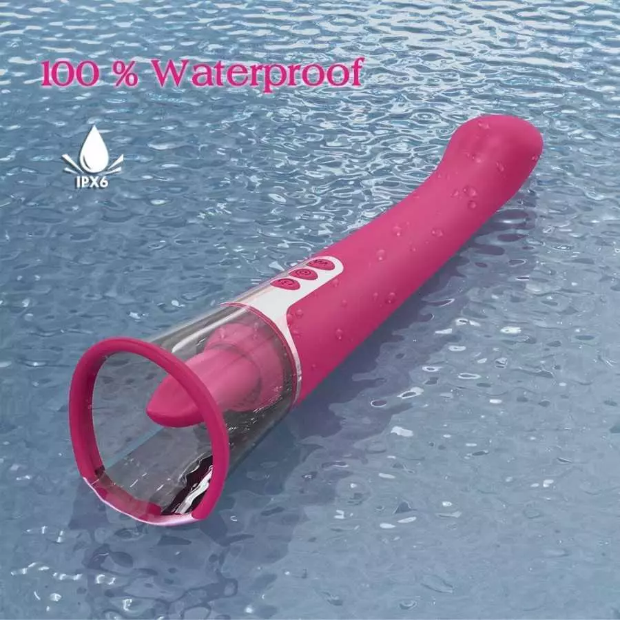 Clitoral Licking Sucking Toy G spot Vibrator, Healexcer Tongue Oral Vibrating Adult Sex Toys for Women Pleasure with a Suction C