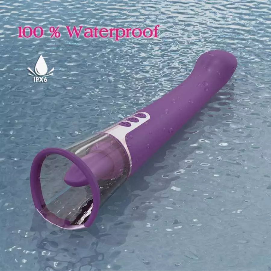 Clitoral Licking Sucking Toy G spot Vibrator, Healexcer Tongue Oral Vibrating Adult Sex Toys for Women Pleasure with a Suction C