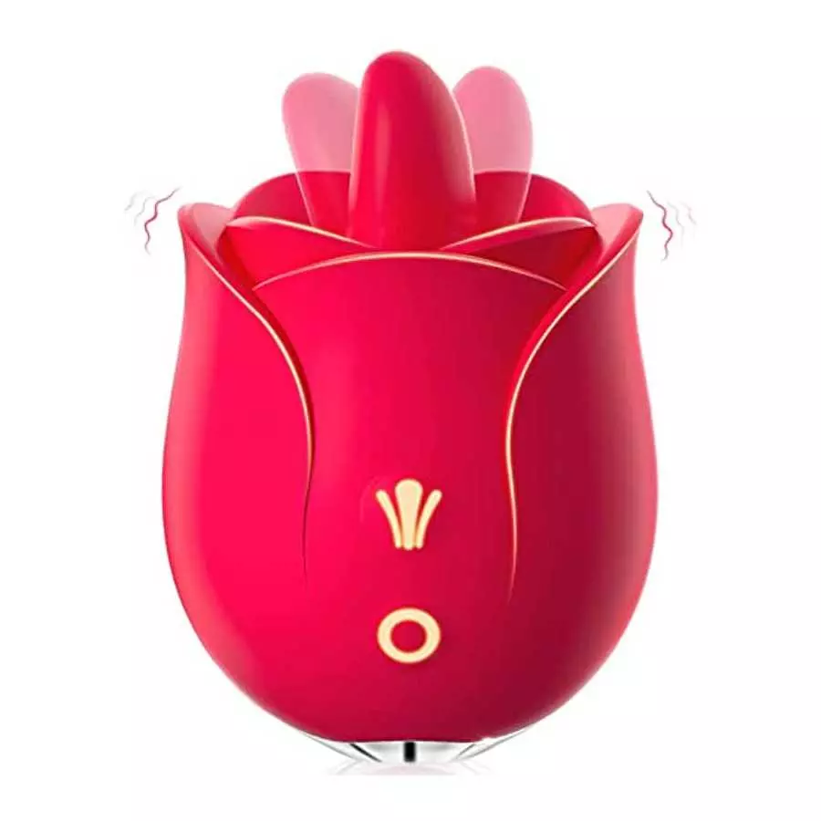 Rose Sex Toys Vibrator for Women - Rose Toy, Rose Sex Stimulator for Women with 9 Tongue Licking & 9 Vibrating Modes, G Spot Vib Rose Sex Toys Vibrator for Women - Rose Toy, Rose Sex Stimulator for Women with 9 Tongue Licking & 9 Vibrating Modes, G Spot Vib