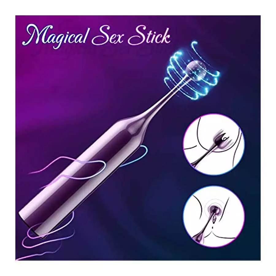 Clitoral Vibrator Sex Stimulator Toy for Women Pleasure, Precision Targeted Nipple Clip Mini Anal Clit Bullet Vibrator with 10 P